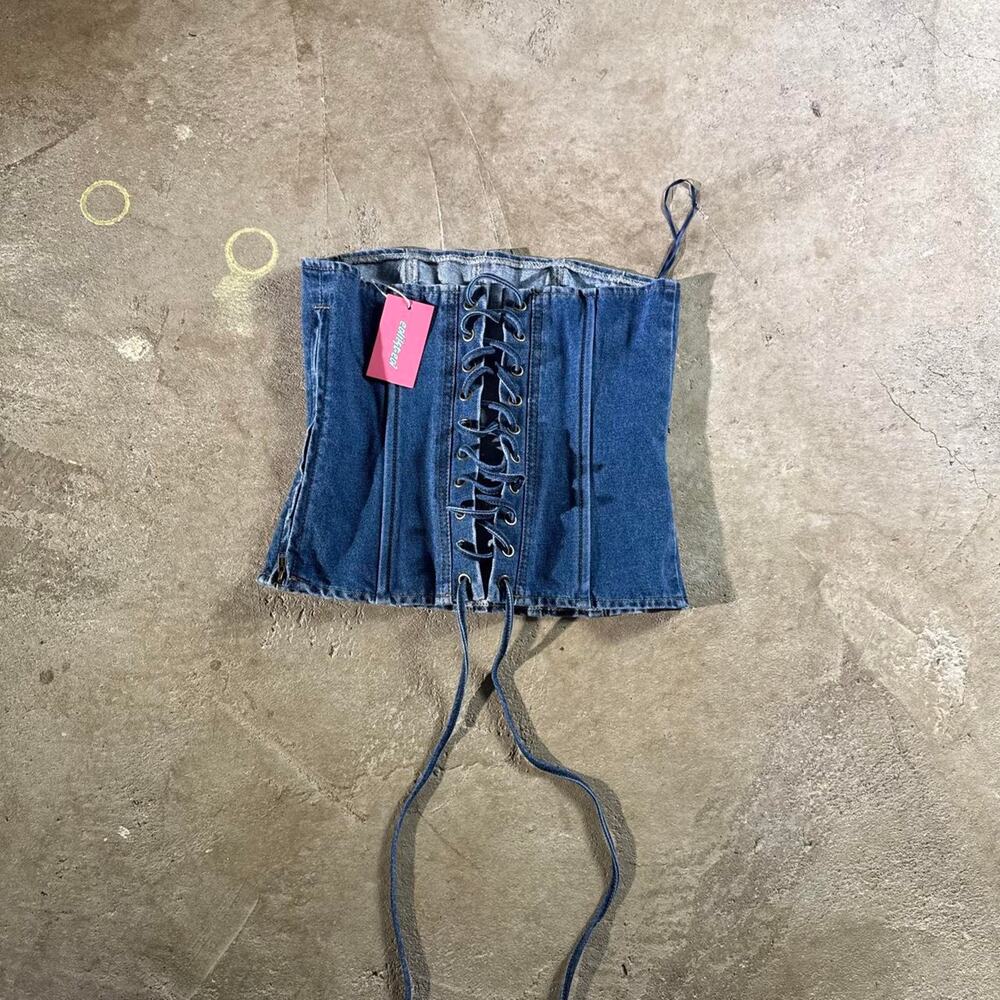 Brand New Edikted Denim Skirt